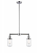 Innovations Lighting 209-PC-G312 - Dover - 2 Light - 21 inch - Polished Chrome - Stem Hung - Island Light