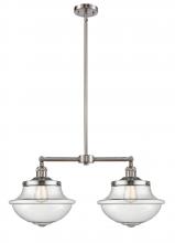 Innovations Lighting 209-SN-G544 - Oxford - 2 Light - 25 inch - Brushed Satin Nickel - Stem Hung - Island Light