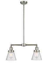 Innovations Lighting 209-SN-G64 - Cone - 2 Light - 21 inch - Brushed Satin Nickel - Stem Hung - Island Light