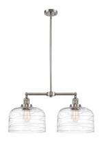 Innovations Lighting 209-SN-G713-L - Bell - 2 Light - 21 inch - Brushed Satin Nickel - Stem Hung - Island Light