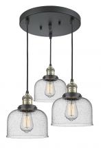 Innovations Lighting 211/3-BAB-G74 - Large Bell 3 Light Multi-Pendant