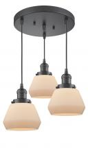 Innovations Lighting 211/3-OB-G171 - Fulton 3 Light Multi-Pendant
