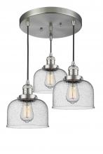 Innovations Lighting 211/3-SN-G74 - Large Bell 3 Light Multi-Pendant