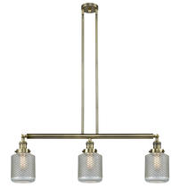 Innovations Lighting 213-AB-G262 - Stanton - 3 Light - 39 inch - Antique Brass - Stem Hung - Island Light