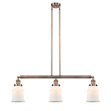 Innovations Lighting 213-AC-G181 - Canton - 3 Light - 39 inch - Antique Copper - Stem Hung - Island Light