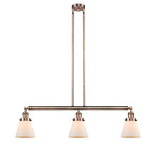 Innovations Lighting 213-AC-G61 - Cone - 3 Light - 39 inch - Antique Copper - Stem Hung - Island Light