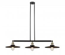 Innovations Lighting 213-BAB-MFR-BK-12 - Appalachian - 3 Light - 45 inch - Black Antique Brass - Stem Hung - Island Light