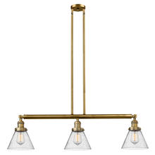 Innovations Lighting 213-BB-G44 - Cone - 3 Light - 40 inch - Brushed Brass - Stem Hung - Island Light