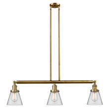 Innovations Lighting 213-BB-G62 - Cone - 3 Light - 39 inch - Brushed Brass - Stem Hung - Island Light