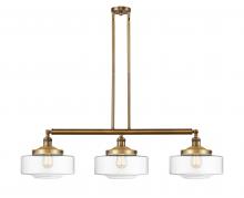 Innovations Lighting 213-BB-G692-12 - Bridgeton - 3 Light - 44 inch - Brushed Brass - Stem Hung - Island Light