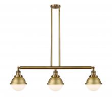 Innovations Lighting 213-BB-HFS-61-BB - Hampden - 3 Light - 40 inch - Brushed Brass - Stem Hung - Island Light