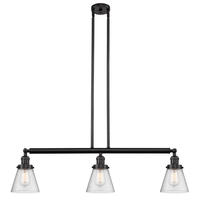 Innovations Lighting 213-OB-G64 - Cone - 3 Light - 39 inch - Oil Rubbed Bronze - Stem Hung - Island Light