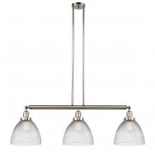 Innovations Lighting 213-PN-G222 - Seneca Falls - 3 Light - 39 inch - Polished Nickel - Stem Hung - Island Light