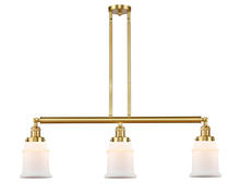 Innovations Lighting 213-SG-G181 - Canton - 3 Light - 39 inch - Satin Gold - Stem Hung - Island Light