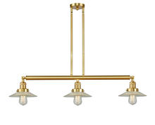 Innovations Lighting 213-SG-G2 - Halophane - 3 Light - 41 inch - Satin Gold - Stem Hung - Island Light