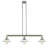 Innovations Lighting 213-SN-G1 - Halophane - 3 Light - 41 inch - Brushed Satin Nickel - Stem Hung - Island Light