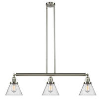 Innovations Lighting 213-SN-G44 - Cone - 3 Light - 40 inch - Brushed Satin Nickel - Stem Hung - Island Light