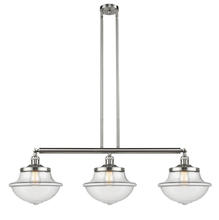 Innovations Lighting 213-SN-G542 - Oxford - 3 Light - 42 inch - Brushed Satin Nickel - Stem Hung - Island Light