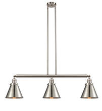 Innovations Lighting 213-SN-M13-SN - Appalachian - 3 Light - 40 inch - Brushed Satin Nickel - Stem Hung - Island Light