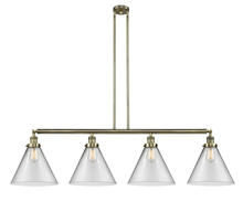 Innovations Lighting 214-AB-G42-L - Cone - 4 Light - 56 inch - Antique Brass - Stem Hung - Adjustable Island Light