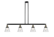 Innovations Lighting 214-BAB-G64-LED - Cone - 4 Light - 51 inch - Black Antique Brass - Stem Hung - Island Light