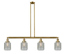 Innovations Lighting 214-BB-G262 - Stanton - 4 Light - 51 inch - Brushed Brass - Stem Hung - Adjustable Island Light