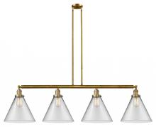 Innovations Lighting 214-BB-G42-L - Cone - 4 Light - 56 inch - Brushed Brass - Stem Hung - Adjustable Island Light