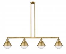 Innovations Lighting 214-BB-HFS-64-BB - Hampden - 4 Light - 52 inch - Brushed Brass - Stem Hung - Adjustable Island Light