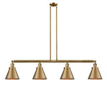 Innovations Lighting 214-BB-M13-BB - Appalachian - 4 Light - 52 inch - Brushed Brass - Stem Hung - Adjustable Island Light