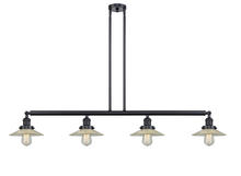 Innovations Lighting 214-BK-G2 - Halophane - 4 Light - 53 inch - Matte Black - Stem Hung - Island Light