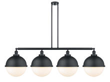 Innovations Lighting 214-BK-HFS-121-BK - Hampden - 4 Light - 58 inch - Matte Black - Stem Hung - Island Light