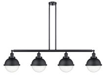 Innovations Lighting 214-BK-HFS-84-BK - Hampden - 4 Light - 54 inch - Matte Black - Stem Hung - Island Light