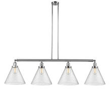 Innovations Lighting 214-PC-G44-L - Cone - 4 Light - 56 inch - Polished Chrome - Stem Hung - Adjustable Island Light