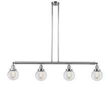 Innovations Lighting 214-PC-G202-6 - Beacon - 4 Light - 51 inch - Polished Chrome - Stem Hung - Adjustable Island Light