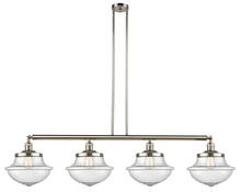 Innovations Lighting 214-PN-G544 - Oxford - 4 Light - 54 inch - Polished Nickel - Stem Hung - Adjustable Island Light