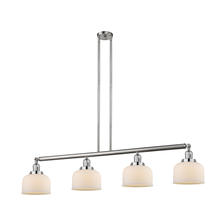 Innovations Lighting 214-SN-G71 - Bell - 4 Light - 53 inch - Brushed Satin Nickel - Stem Hung - Island Light