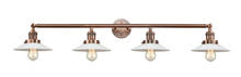 Innovations Lighting 215-AC-G1 - Halophane - 4 Light - 45 inch - Antique Copper - Bath Vanity Light