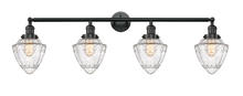 Innovations Lighting 215-BK-G664-7 - Bullet - 4 Light - 46 inch - Matte Black - Bath Vanity Light