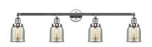 Innovations Lighting 215-PC-G58 - Bell - 4 Light - 43 inch - Polished Chrome - Bath Vanity Light