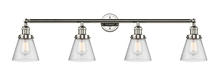 Innovations Lighting 215-PN-G64 - Cone - 4 Light - 42 inch - Polished Nickel - Bath Vanity Light