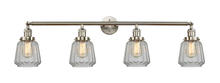 Innovations Lighting 215-SN-G142 - Chatham - 4 Light - 42 inch - Brushed Satin Nickel - Bath Vanity Light