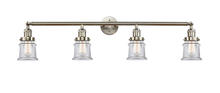 Innovations Lighting 215-SN-G182S - Canton - 4 Light - 42 inch - Brushed Satin Nickel - Bath Vanity Light