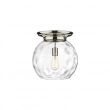 Innovations Lighting 221-1F-PN-G1215-14 - Athens Water Glass - 1 Light - 13 inch - Polished Nickel - Flush Mount