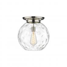Innovations Lighting 221-1F-PN-G1215-16 - Athens Water Glass - 1 Light - 16 inch - Polished Nickel - Flush Mount