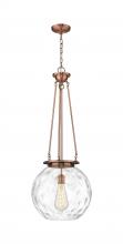 Innovations Lighting 221-1P-AC-G1215-16 - Athens Water Glass - 1 Light - 16 inch - Antique Copper - Chain Hung - Pendant