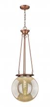 Innovations Lighting 221-1P-AC-G208-14 - Beacon - 1 Light - 14 inch - Antique Copper - Chain Hung - Pendant