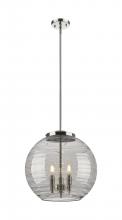 Innovations Lighting 221-3S-PN-G1213-16SM - Athens Deco Swirl - 3 Light - 16 inch - Polished Nickel - Stem hung - Pendant