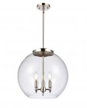 Innovations Lighting 221-3S-PN-G122-16 - Athens - 3 Light - 16 inch - Polished Nickel - Cord hung - Pendant