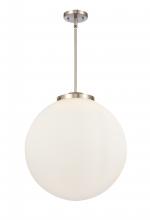 Innovations Lighting 221-3S-SN-G201-18 - Beacon - 3 Light - 18 inch - Brushed Satin Nickel - Cord hung - Pendant