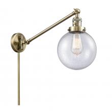 Innovations Lighting 237-AB-G204-8 - Beacon - 1 Light - 8 inch - Antique Brass -Adjustable Swing Arm